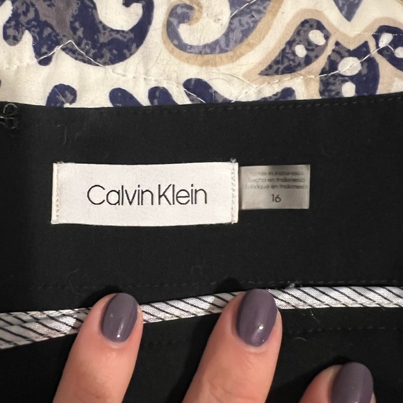Calvin Klein navy blue Pencil skirt size 16 - Picture 3 of 6